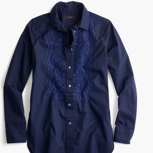 COPY - J CREW Button Down Poplin Blouse, Amazing …